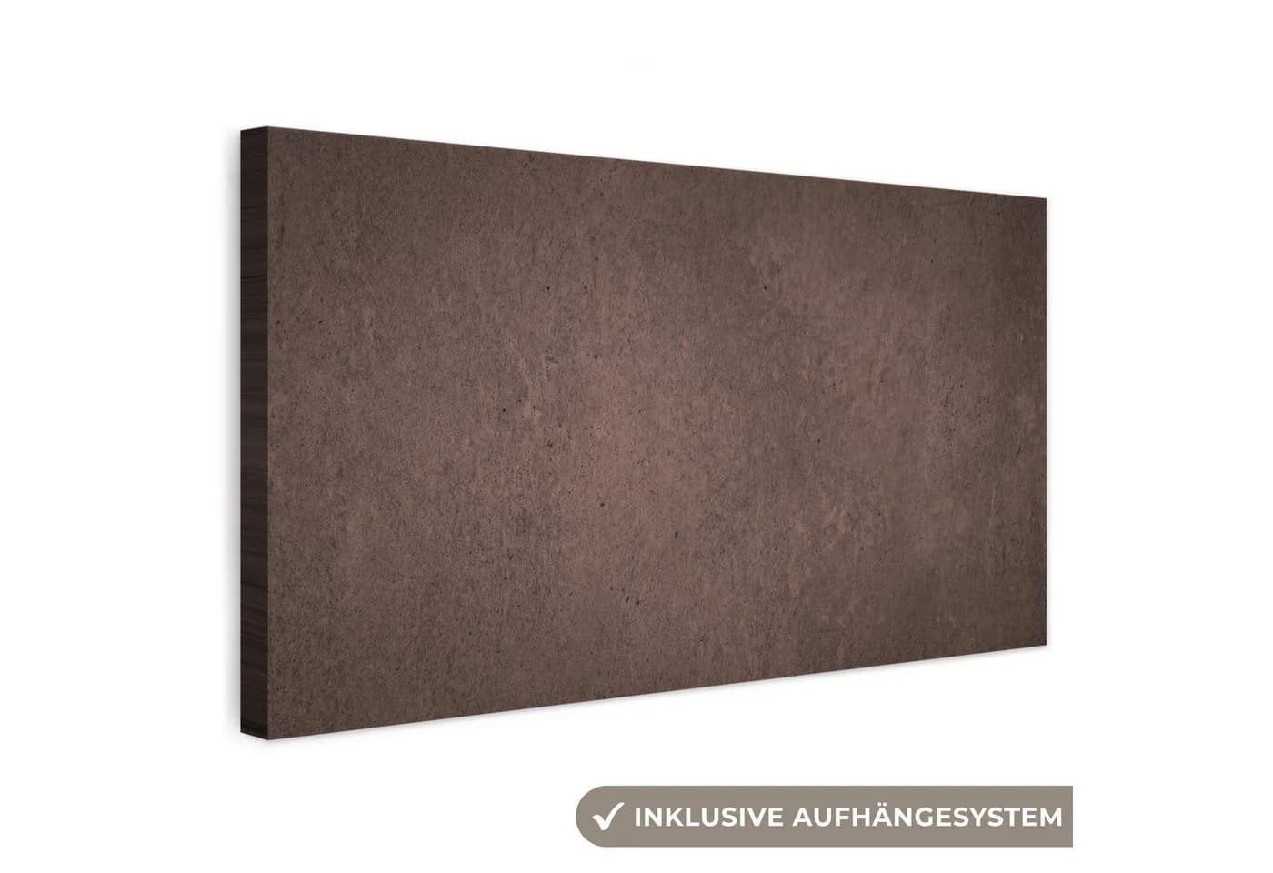 OneMillionCanvasses® Leinwandbild Panorama Beton Textur Braun Grau - Bild 2
