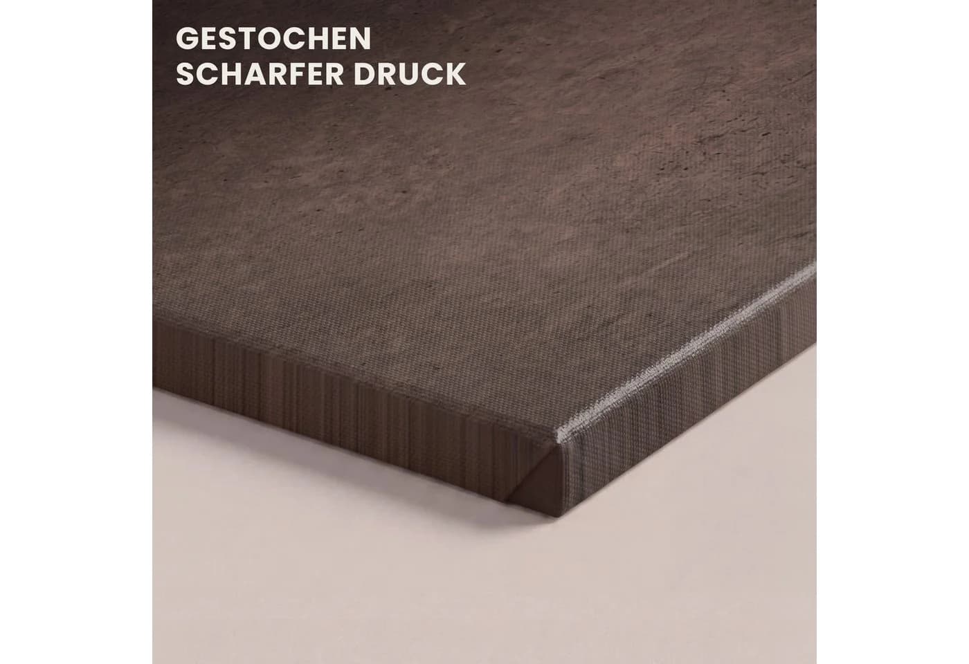 OneMillionCanvasses® Leinwandbild Panorama Beton Textur Braun Grau - Bild 3