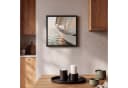 OneMillionCanvasses® Leinwandbild Segelboot Beige mit Schattenfugenrahmen Bild 1