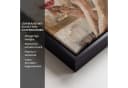 OneMillionCanvasses® Leinwandbild Frau Wein Beige Schattenfugenrahmen Bild 3