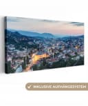 OneMillionCanvasses® Leinwandbild Panorama Stadtbild Sarajevo Fotodruck Bild 2