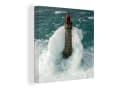 OneMillionCanvasses® Leinwandbild Leuchtturm Grau Bild 2