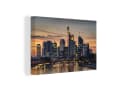 OneMillionCanvasses Leinwandbild Frankfurter Skyline Sonnenuntergang Bild 2