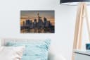 OneMillionCanvasses Leinwandbild Frankfurter Skyline Sonnenuntergang Bild 3