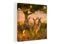 OneMillionCanvasses® Leinwandbild Hirsche Natur Motiv 20x20 cm Bild 2