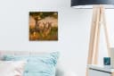 OneMillionCanvasses® Leinwandbild Hirsche Natur Motiv 20x20 cm Bild 3