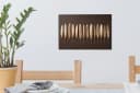 OneMillionCanvasses® Leinwandbild Goldene Federn Braun Bild 5