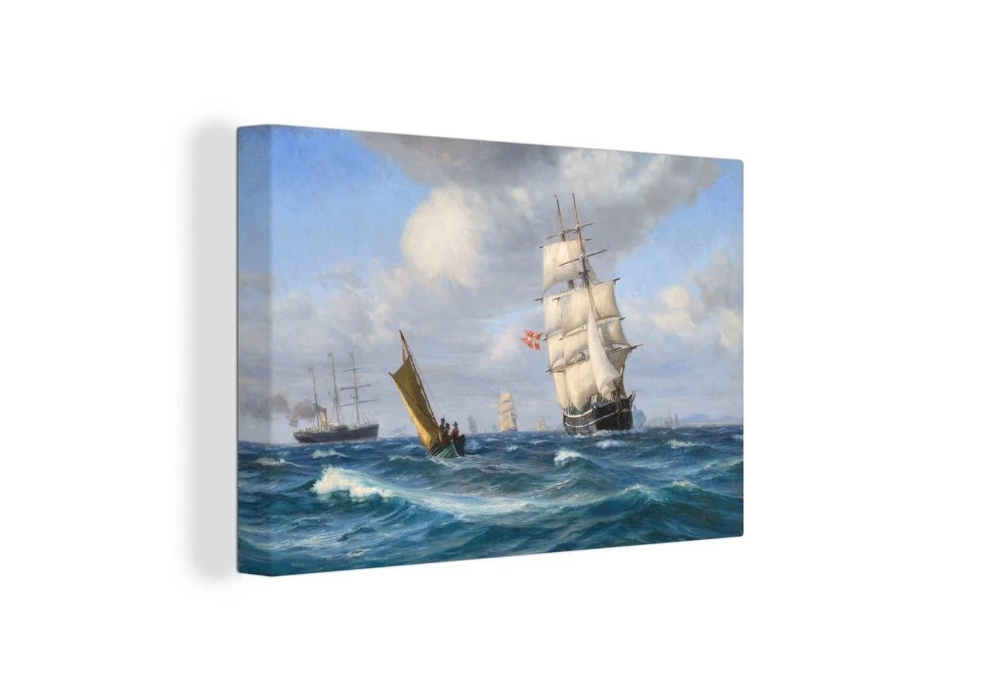 OneMillionCanvasses® Leinwandbild Schiffe Küste Vilhelm Arnesen 30x20 cm - Bild 2