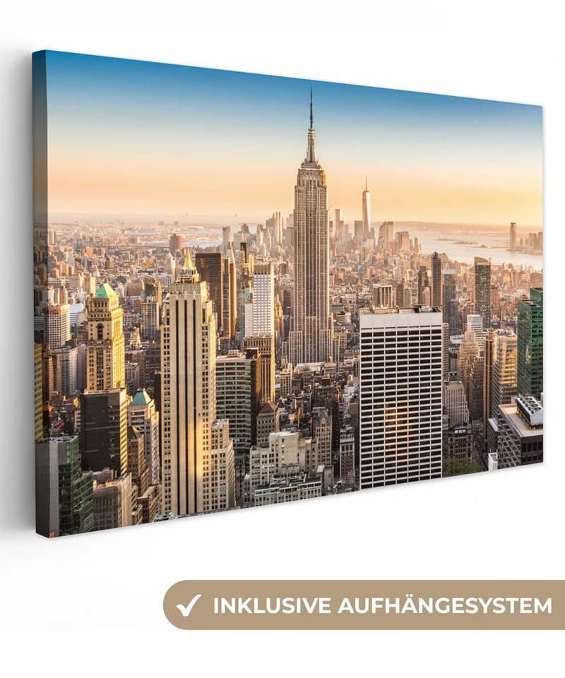 OneMillionCanvasses® Leinwandbild New York Skyline Nebel - Bild 2