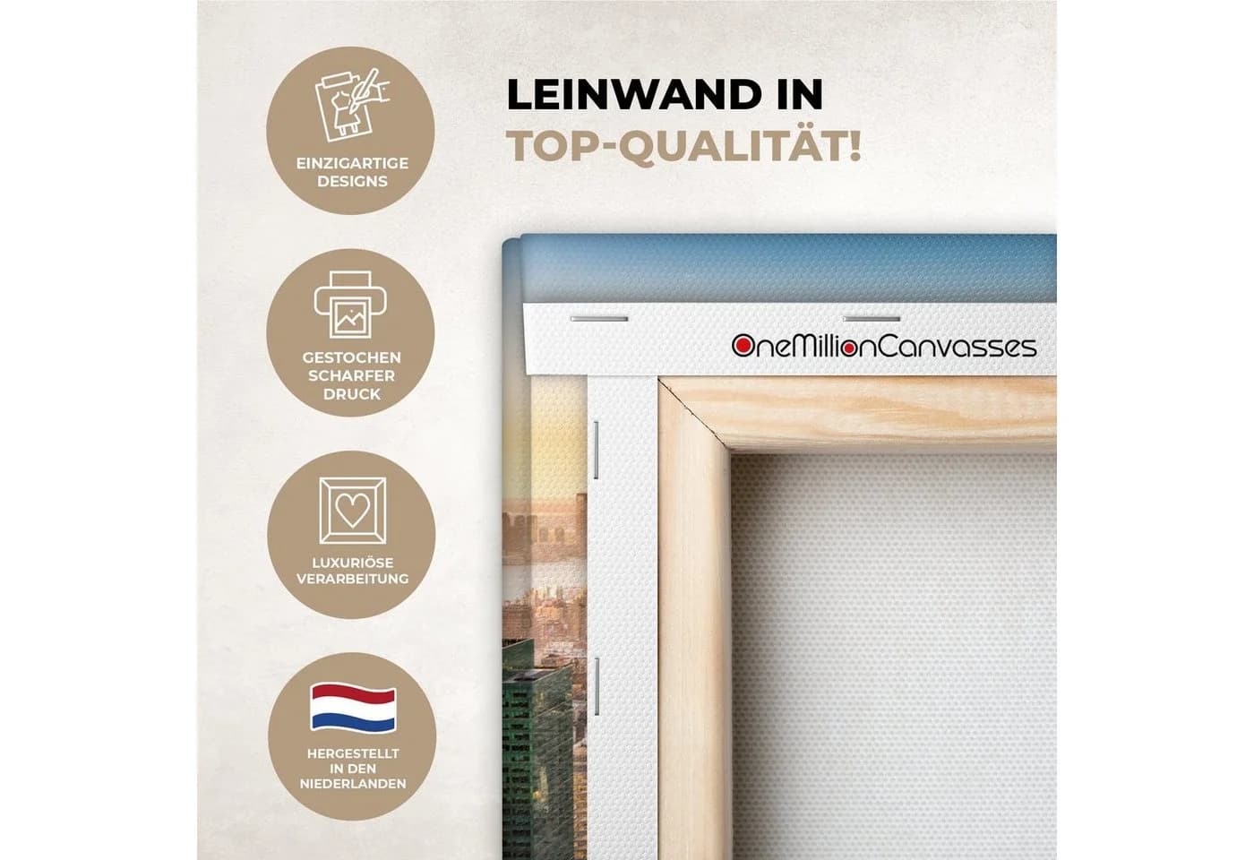OneMillionCanvasses® Leinwandbild New York Skyline Nebel - Bild 3