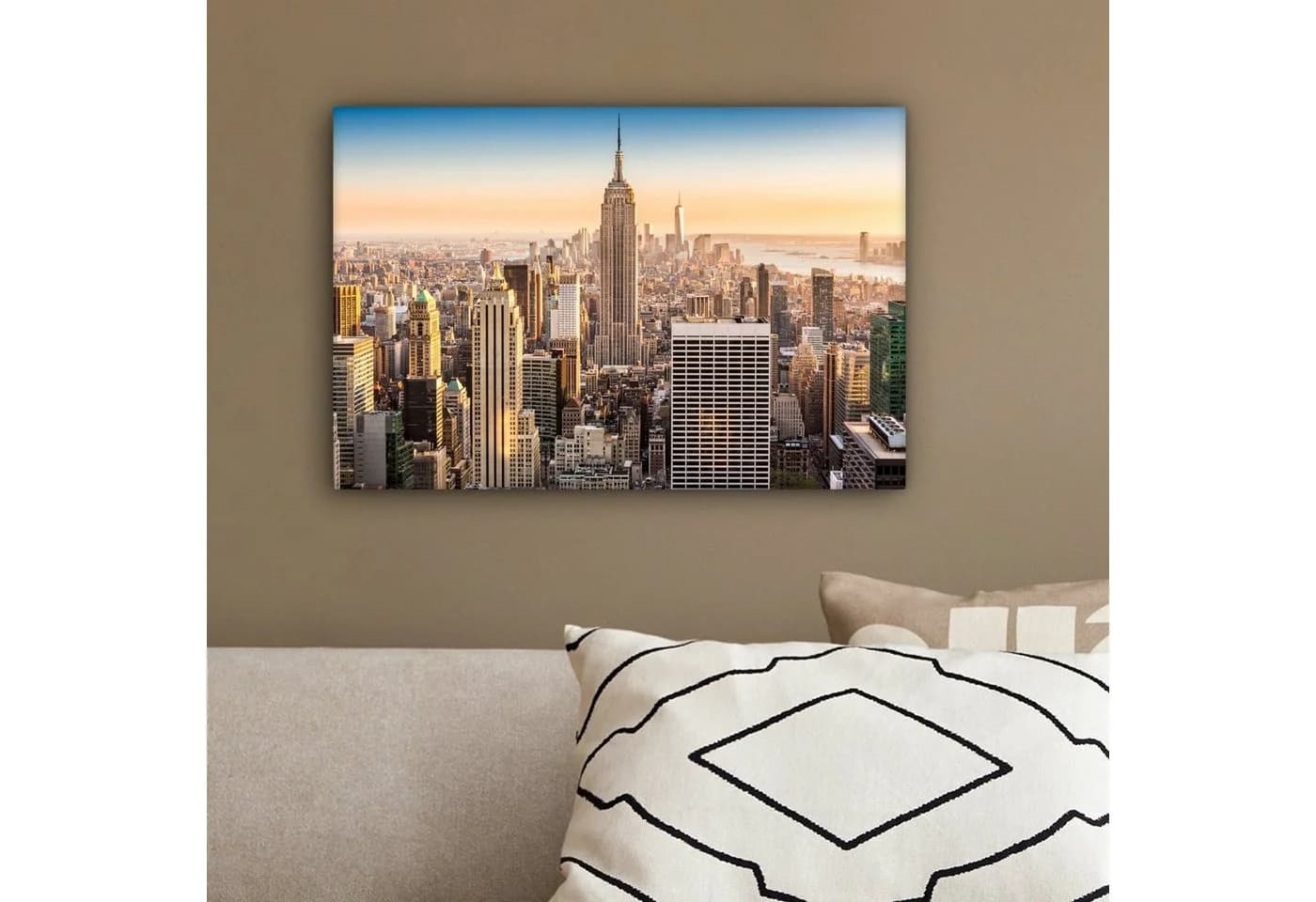 OneMillionCanvasses® Leinwandbild New York Skyline Nebel - Bild 4