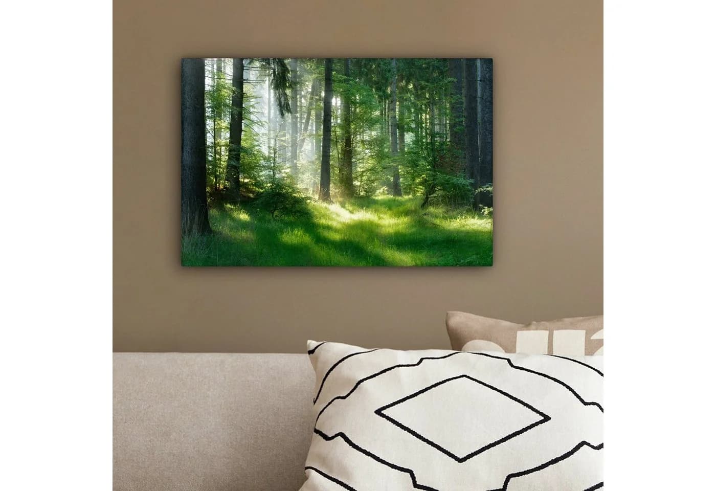 OneMillionCanvasses Leinwandbild Natur Wald 30x20 cm - Bild 4