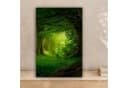 OneMillionCanvasses® Leinwandbild Bäume - Wald - Grün - Landschaft - Natur Bild 1