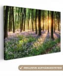 OneMillionCanvasses® Leinwandbild Wald Lavendel Lila 30x20 cm Bild 2