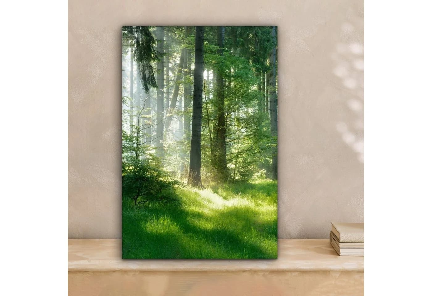 OneMillionCanvasses® Leinwandbild Wald Grün Natur