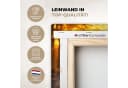 OneMillionCanvasses® Leinwandbild Hirsche - Tiere - Sonnenuntergang - Winter - Heidekraut - Natur, Fotodruck Bild 3