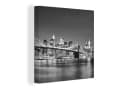 OneMillionCanvasses® Leinwandbild New York Brooklyn Brücke Schwarz-Weiß Bild 2