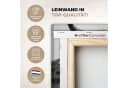 OneMillionCanvasses® Leinwandbild Panorama Schottischer Highlander - Natur - Kuh - Schwarz - Weiß Bild 3