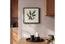 OneMillionCanvasses® Leinwandbild Olivenzweig Dunkelgrün mit Schattenfugenrahmen Bild 1