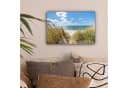 OneMillionCanvasses® Leinwandbild Düne Gras Meer Strand 30x20 cm Bild 1