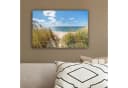 OneMillionCanvasses® Leinwandbild Düne Gras Meer Strand 30x20 cm Bild 4