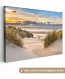OneMillionCanvasses® Leinwandbild Strand Düne Sonnenuntergang 30x20 cm Bild 2