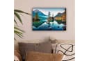 OneMillionCanvasses® Leinwandbild Berge See Natur 30x20 cm Bild 1