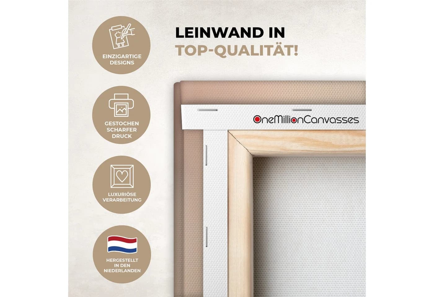 OneMillionCanvasses® Leinwandbild Rotkehlchen 20x20 cm - Bild 3