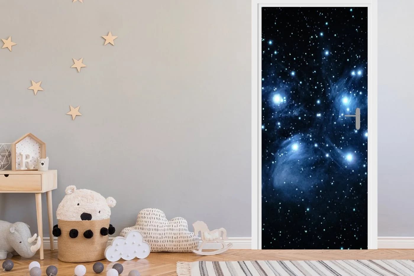 MuchoWow Türtapete Universum Bunt Selbstklebend - Bild 3