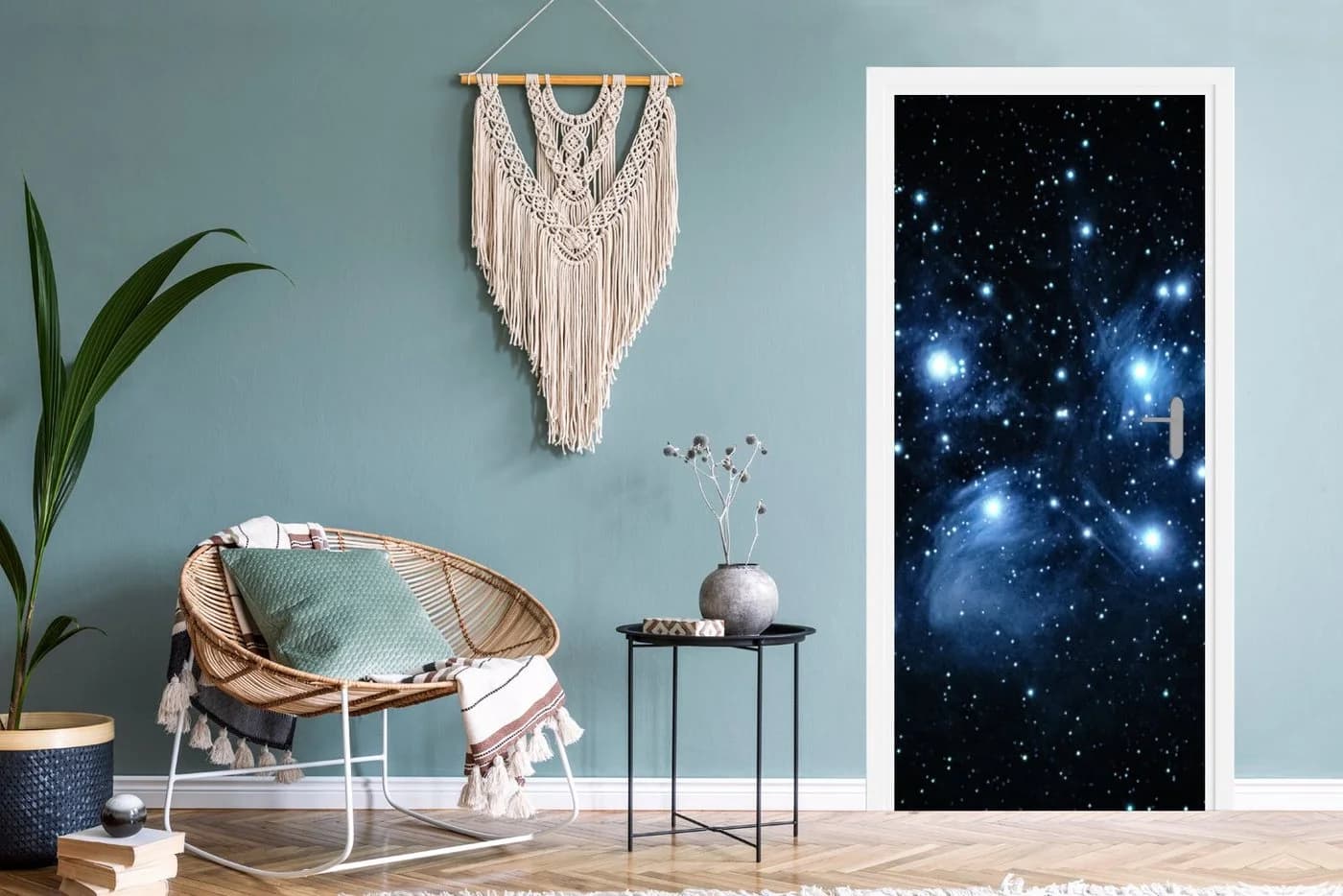 MuchoWow Türtapete Universum Bunt Selbstklebend - Bild 4
