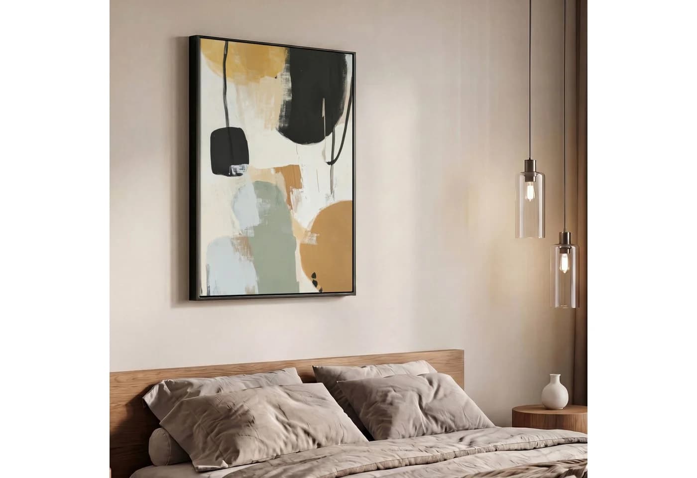 OneMillionCanvasses® Leinwandbild Abstrakt Bunt mit Schattenfugenrahmen - Bild 5