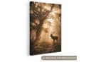 OneMillionCanvasses® Leinwandbild Hirsch Gold Natur Motiv Bild 2