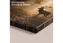 OneMillionCanvasses® Leinwandbild Hirsch Gold Natur Motiv Bild 3