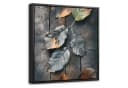 OneMillionCanvasses® Leinwandbild Grau Natur Motiv Schattenfugenrahmen Bild 2
