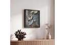 OneMillionCanvasses® Leinwandbild Grau Natur Motiv Schattenfugenrahmen Bild 5