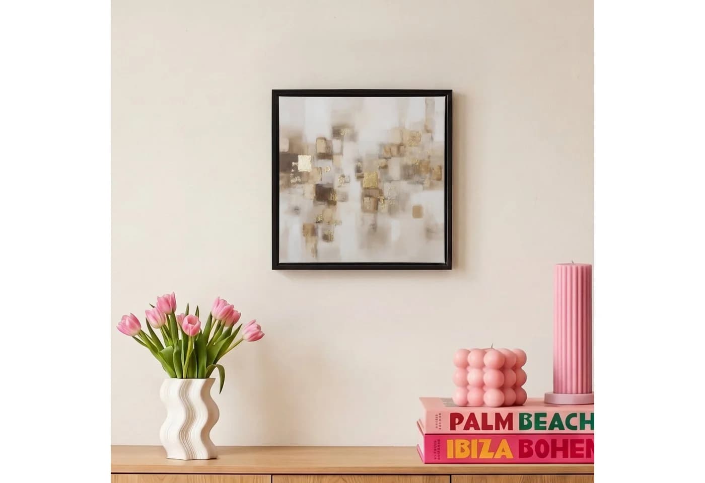 OneMillionCanvasses® Leinwandbild Abstrakt Gold Erdtöne - Bild 4
