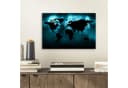 MuchoWow Metallbild Weltkarte Schwarz-Blau 30x20 cm Bild 1