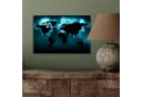 MuchoWow Metallbild Weltkarte Schwarz-Blau 30x20 cm Bild 4