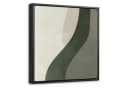 OneMillionCanvasses® Leinwandbild Japandi Grün Beige Abstrakt Bild 2