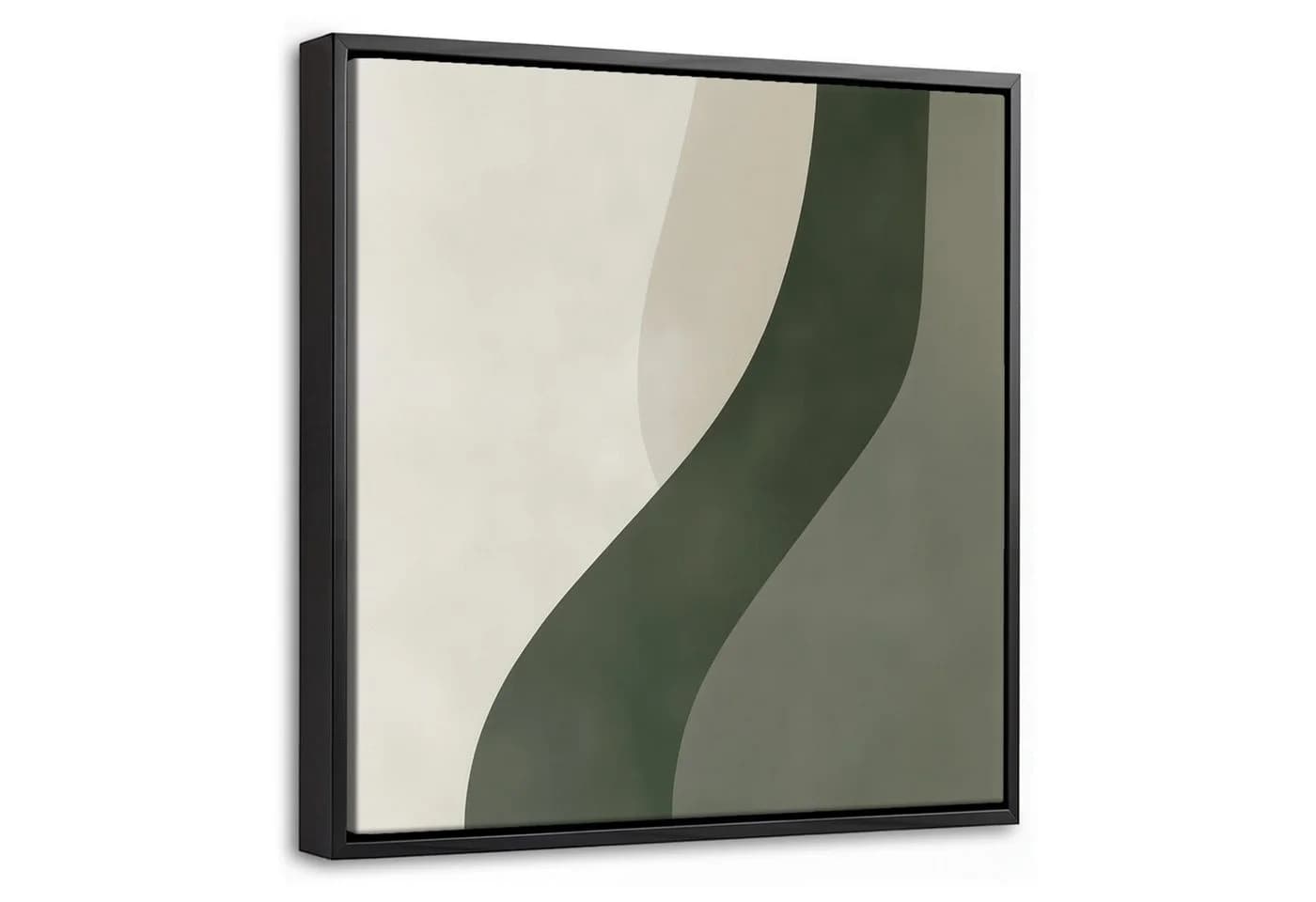 OneMillionCanvasses® Leinwandbild Japandi Grün Beige Abstrakt - Bild 2