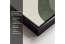 OneMillionCanvasses® Leinwandbild Japandi Grün Beige Abstrakt Bild 3