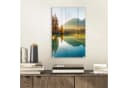 MuchoWow Acrylglasbild Landschaft mit See und Bergen Bild 1