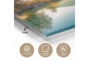 MuchoWow Acrylglasbild Landschaft mit See und Bergen Bild 3