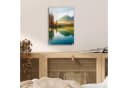 MuchoWow Acrylglasbild Landschaft mit See und Bergen Bild 5