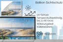 MuchoWow Balkonsichtschutz Düne Möwe PVC 90x200 cm Bild 3