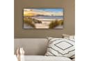 OneMillionCanvasses® Leinwandbild Panorama Strand - Düne - Gras - Sonnenuntergang - Meer Bild 4