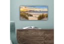 OneMillionCanvasses® Leinwandbild Panorama Strand - Düne - Gras - Sonnenuntergang - Meer Bild 5