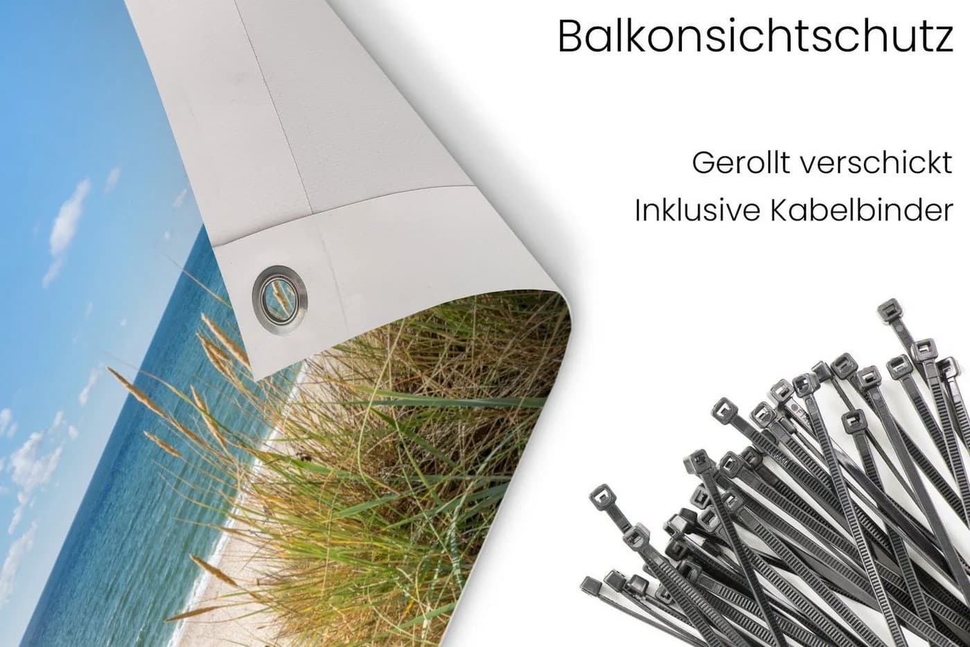 MuchoWow Balkonsichtschutz Düne PVC Windschutz UV-beständig - Bild 5