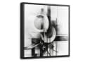 OneMillionCanvasses® Leinwandbild Abstrakt Schwarz-Weiß mit Schattenfugenrahmen Bild 2