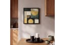 OneMillionCanvasses® Leinwandbild Abstrakt Gold Bronze Schwarz 20x20cm Bild 1